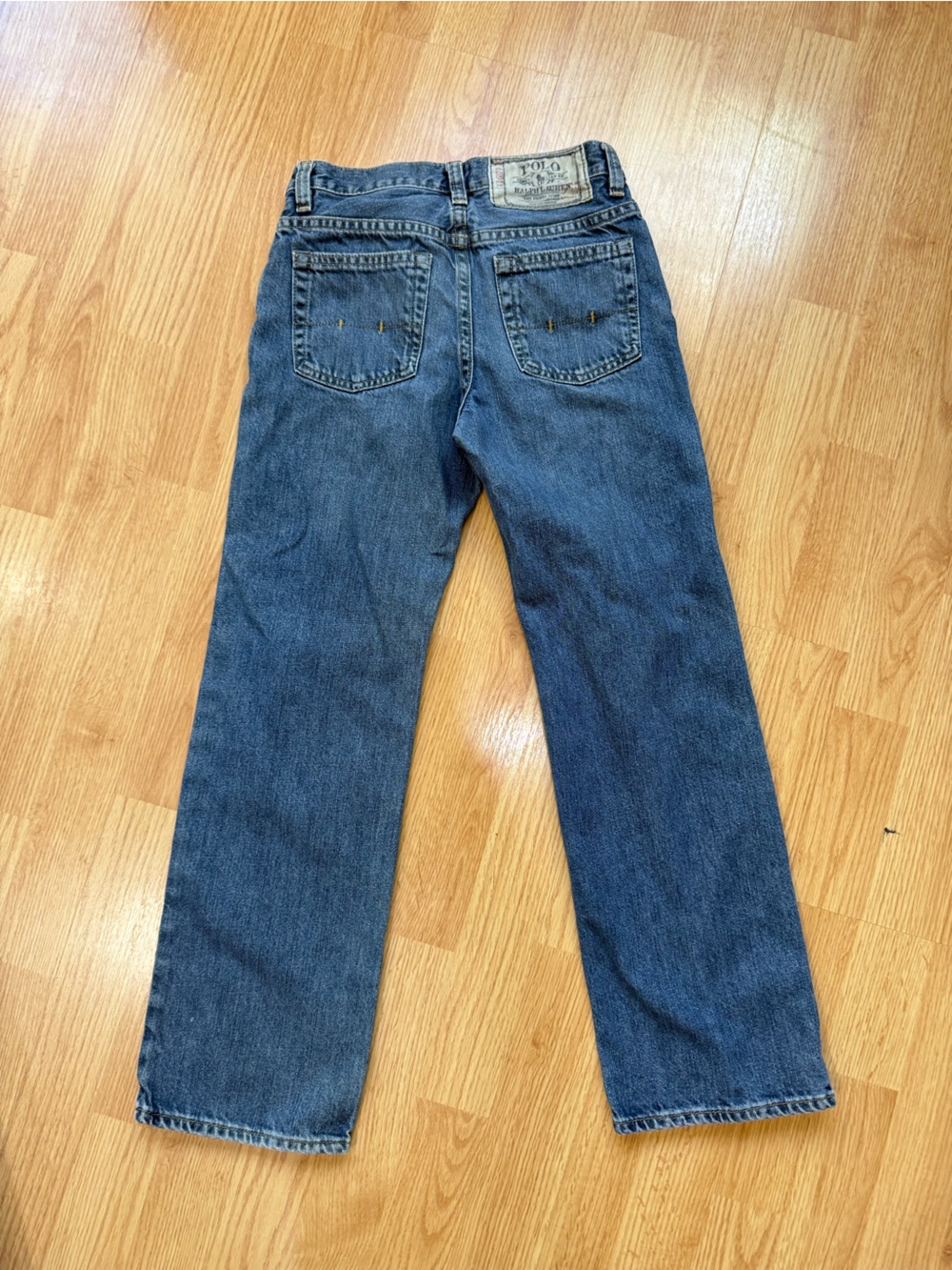 Polo Ralph Lauren Boys Jeans 15941 Blue Denim Straight Leg Y2K 100% Cotton
